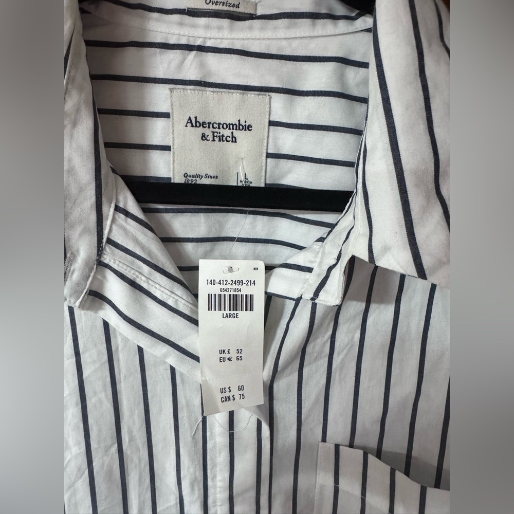 Abercrombie oversized button up